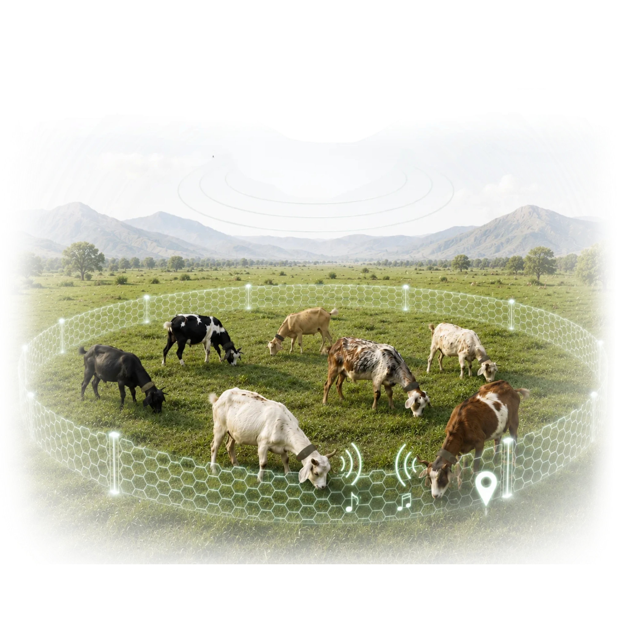 Live grazing map with virtual paddock